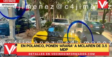 En Polanco, ponen ‘araña’ a McLaren de 3.5 mdp