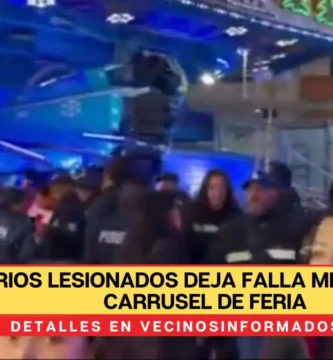 Varios lesionados deja falla mecánica de Carrusel de Feria de Pachuca