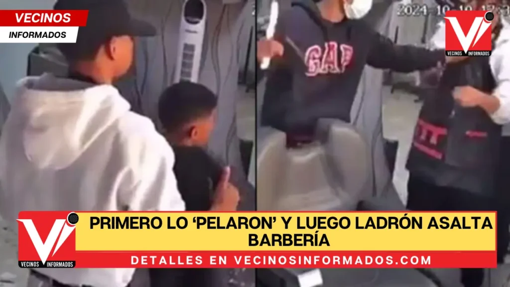 Primero lo ‘pelaron’ y luego ladrón asalta barbería