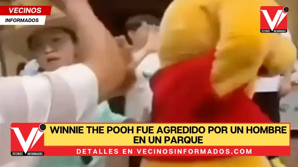 Winnie The Pooh fue agredido por un hombre en un parque