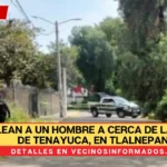 Balean a un hombre a cerca de la pirámide de Tenayuca, en Tlalnepantla