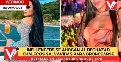 Influencers se ahogan al rechazar chalecos salvavidas para broncearse