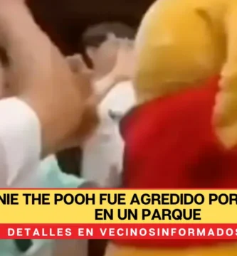 Winnie The Pooh fue agredido por un hombre en un parque