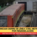 Anuncian cierre de Línea 3 del Metro en CDMX por remodelación