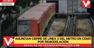 Anuncian cierre de Línea 3 del Metro en CDMX por remodelación