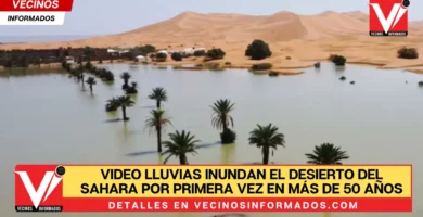 VIDEO Lluvias inundan el desierto del Sahara por primera vez en más de 50 años