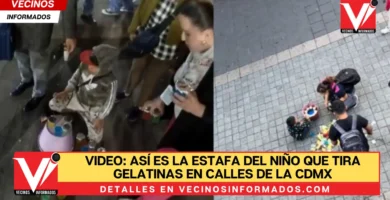 VIDEO: Así es la estafa del niño que tira gelatinas en calles de la CDMX