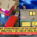 VIDEO Joven recrea las calles de México en miniatura y se vuelve viral en redes