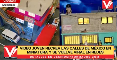 VIDEO Joven recrea las calles de México en miniatura y se vuelve viral en redes