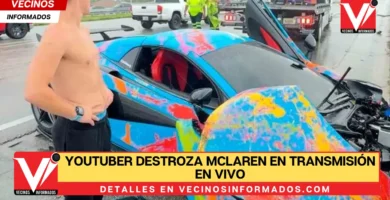 YouTuber destroza McLaren en transmisión en vivo