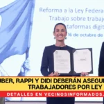 Uber, Rappi y DiDi deberán asegurar a sus trabajadores por ley