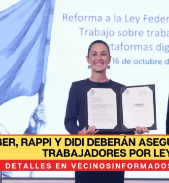 Uber, Rappi y DiDi deberán asegurar a sus trabajadores por ley
