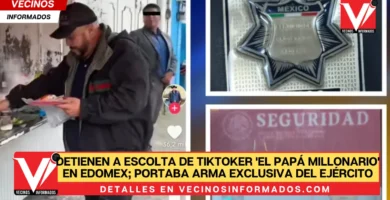 Escolta de tiktoker ‘El papá millonario’ es detenido en Edomex