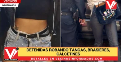 Jovenes se meten a tienda y las cachan robando tangas, brasieres, calcetines y blusas; así las detuvieron en CdMx