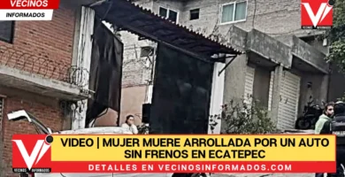 VIDEO | Mujer muere arrollada por un auto sin frenos en Ecatepec