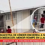 Maestra de kínder encierra a niño por desobedecer; menor rompe en llanto |VIDEO