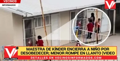 Maestra de kínder encierra a niño por desobedecer; menor rompe en llanto |VIDEO