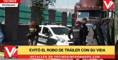 Evitó el robo de tráiler con su vida