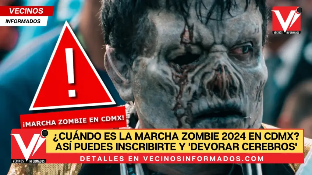 ¿Cuándo es la Marcha Zombie 2024 en CDMX? Así puedes inscribirte y 'devorar cerebros'