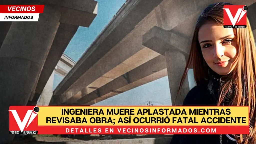 Ingeniera muere aplastada mientras revisaba obra; así ocurrió fatal accidente