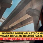 Ingeniera muere aplastada mientras revisaba obra; así ocurrió fatal accidente