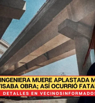 Ingeniera muere aplastada mientras revisaba obra; así ocurrió fatal accidente