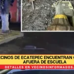 Vecinos de Ecatepec encuentran granada afuera de escuela; autoridades ya investigan