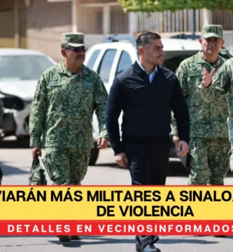 Enviarán más militares a Sinaloa tras ola de violencia