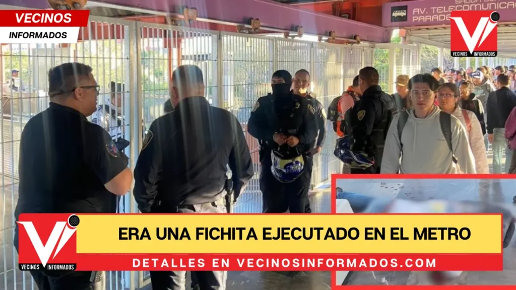 Era una fichita ejecutado en el Metro