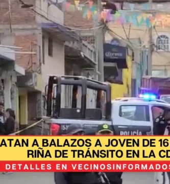 Matan a balazos a joven de 16 años por riña de tránsito en la CDMX