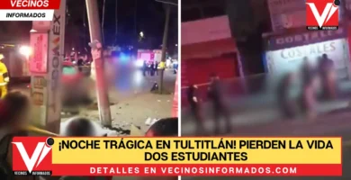 ¡Noche trágica en Tultitlán! Pierden la vida dos estudiantes