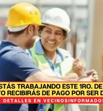 ¿Estás trabajando este 1ro. de Octubre? Esto recibirás de pago por ser día feriado