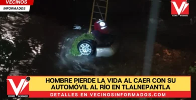 Video: Hombre pierde la vida al caer con su automóvil al Río en Tlalnepantla