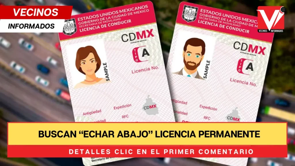 Buscan “echar abajo” licencia permanente