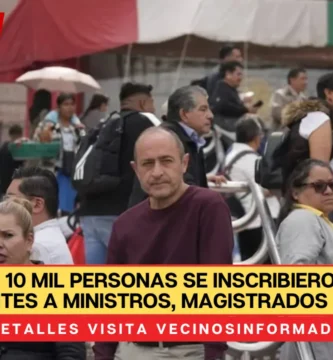 Más de 10 mil personas se inscribieron como aspirantes a ministros, magistrados y jueces