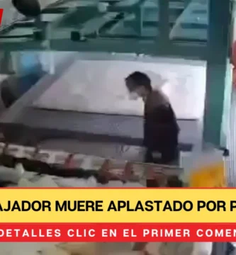 Trabajador pierde la vida en accidente con prensa tras falla mecánica |VIDEO