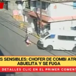 Imágenes Sensibles: chofer de combi atropella a abuelita y se fuga