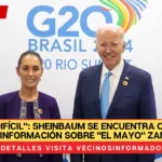 "Ha sido difícil": Sheinbaum se encuentra con Biden y exige información sobre "El Mayo" Zambada