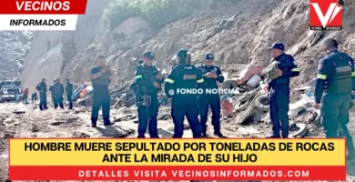 TRAGEDIA. Hombre muere sepultado por toneladas de rocas ante la mirada de su hijo