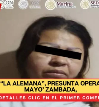 Detienen a “La Alemana”, presunta operadora de ‘El Mayo’ Zambada, en Colima por tráfico de drogas