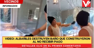 Video: Albañiles destruyen baño que construyeron al no recibir pago