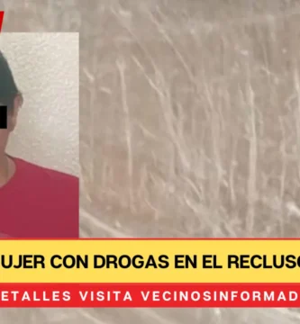 Atoran a mujer con drogas en el reclusorio oriente