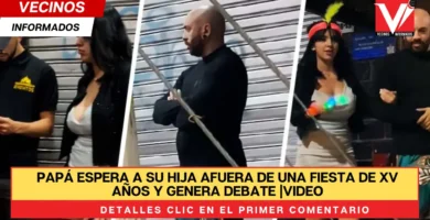 Papá espera a su hija afuera de una fiesta de XV años y genera debate |VIDEO