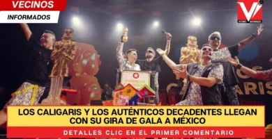 Los Caligaris y Los Auténticos Decadentes llegan con su gira de gala a México