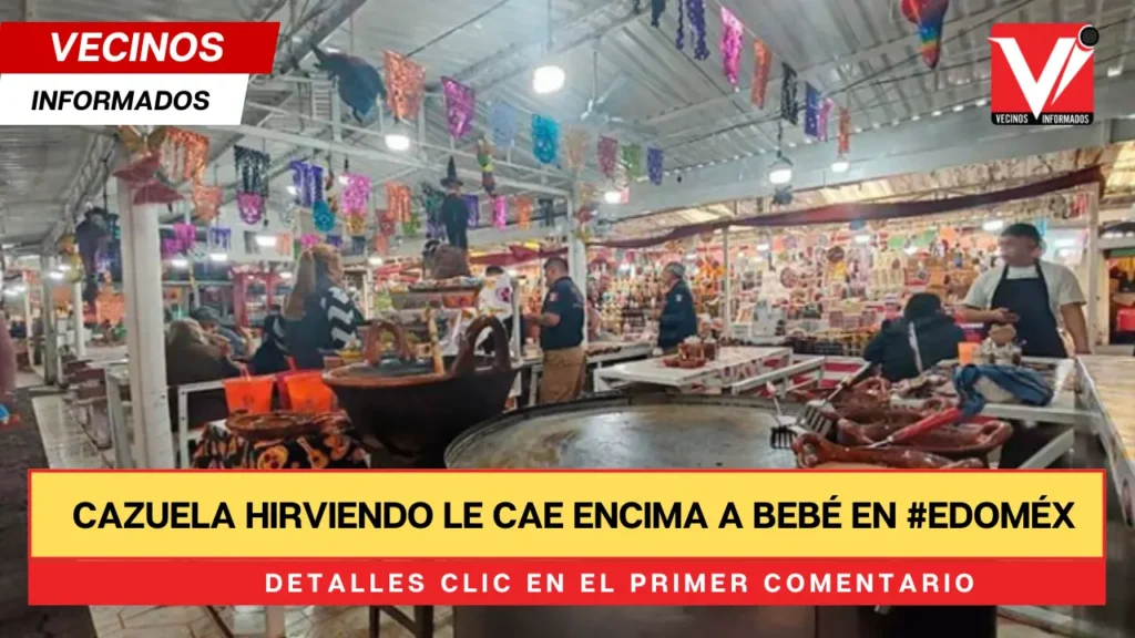 Cazuela hirviendo le cae encima a bebé en #Edoméx