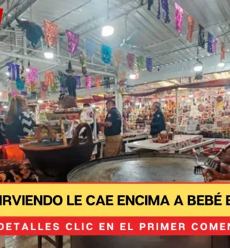 Cazuela hirviendo le cae encima a bebé en #Edoméx