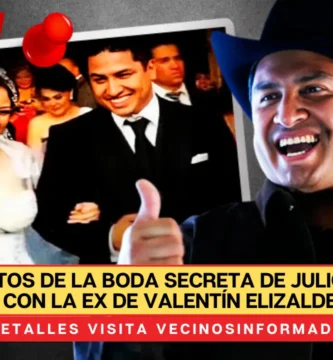 Filtran fotos de la boda secreta de Julión Álvarez con la ex de Valentín Elizalde