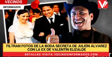 Filtran fotos de la boda secreta de Julión Álvarez con la ex de Valentín Elizalde