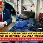 Trump amenaza con imponer nuevos aranceles a México, en su primer día en la presidencia