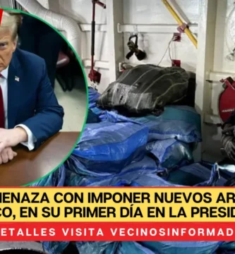 Trump amenaza con imponer nuevos aranceles a México, en su primer día en la presidencia